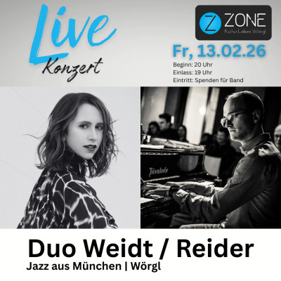 Livekonzert mit Duo Weidt & Reider