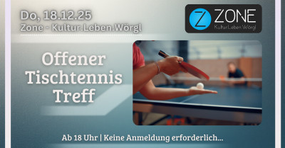 Hobby Tischtennis Treff im Dezember
